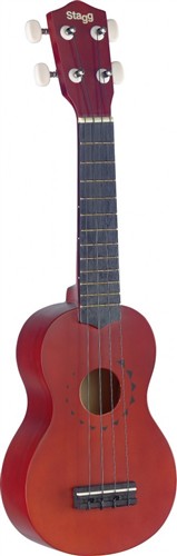 Stagg US10 TATTOO, sopránové ukulele, přírodní s dekorem tetování