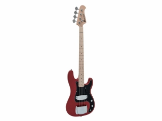 Dimavery PB-550, elektrická baskytara, červená