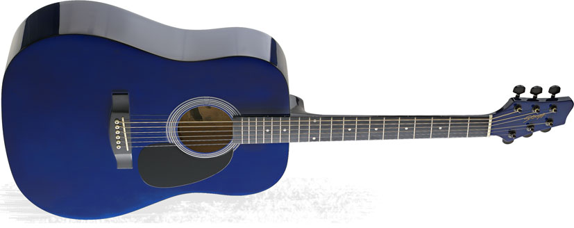 Stagg SW203TB, akustická kytara, modrá