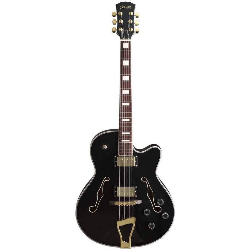 Stagg A300-BK, kytara semiakustická, černá