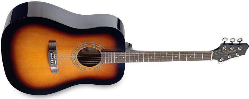 Stagg SW205VS, akustická kytara, stínovaná červenohnědá