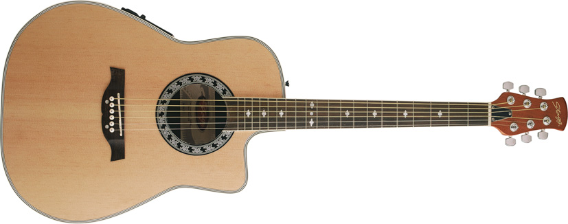 Stagg A4006-N, elektroakustická kytara typu Ovation, přírodní