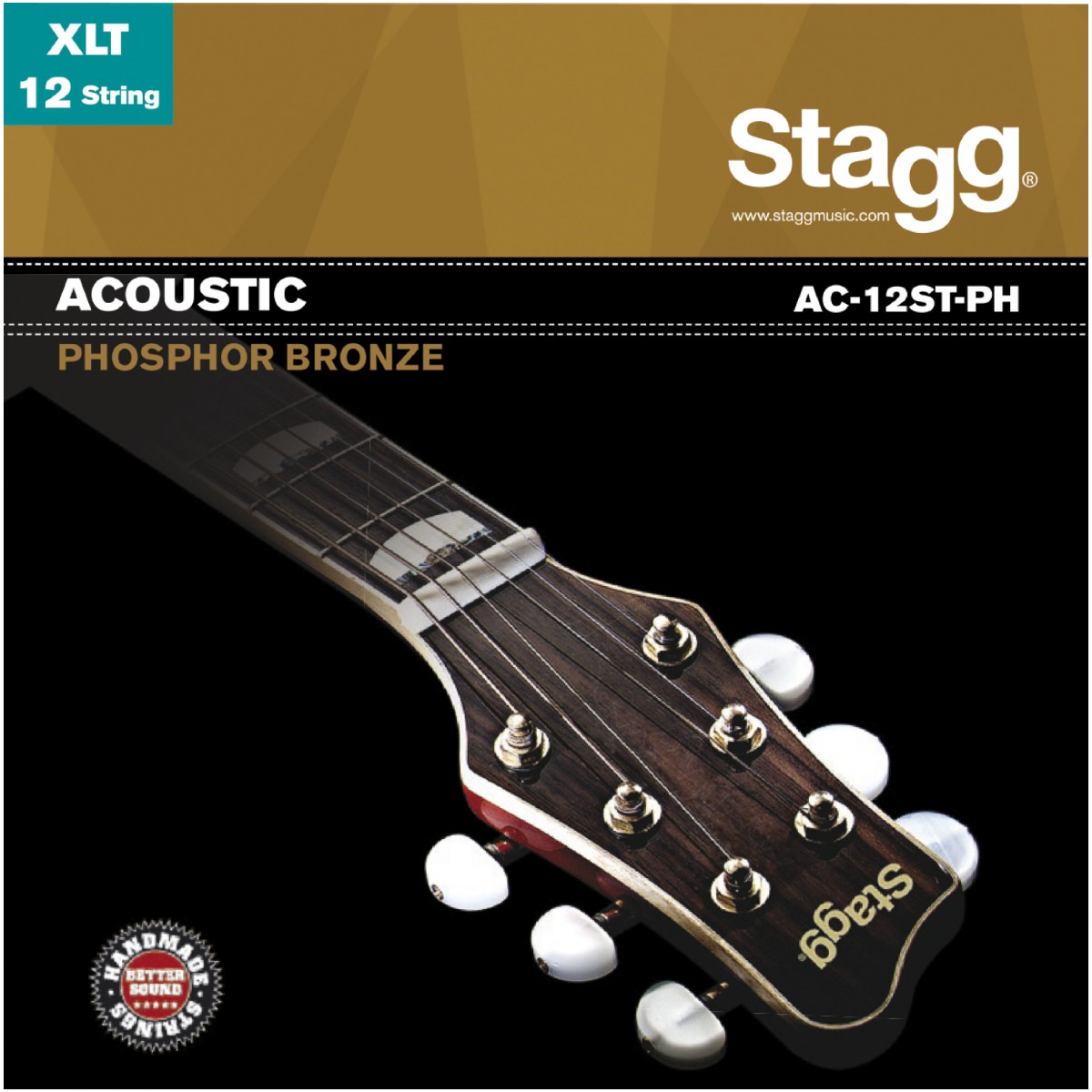 Stagg AC-12ST-PH, sada strun pro 12-ti strunnou kytaru, extra light