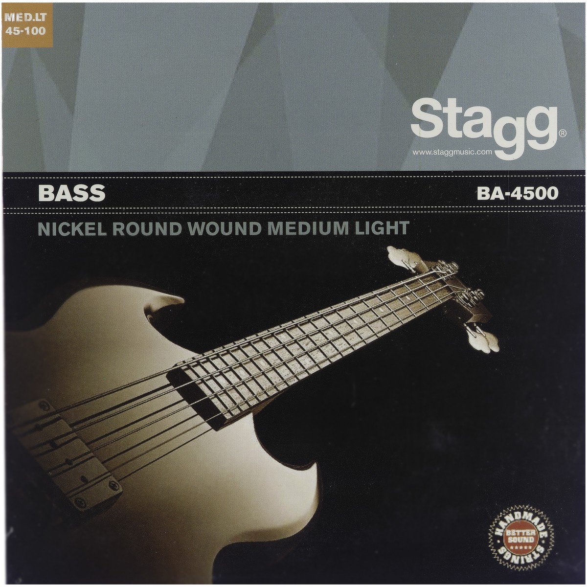 Fotografie Stagg BA-4500, sada strun pro elektrickou baskytaru, medium-light