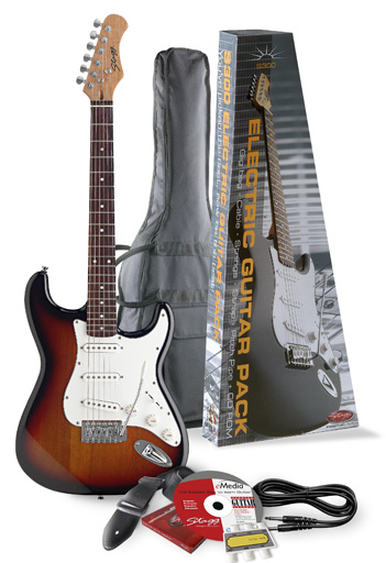 Elektrická kytara typu Strat - sada