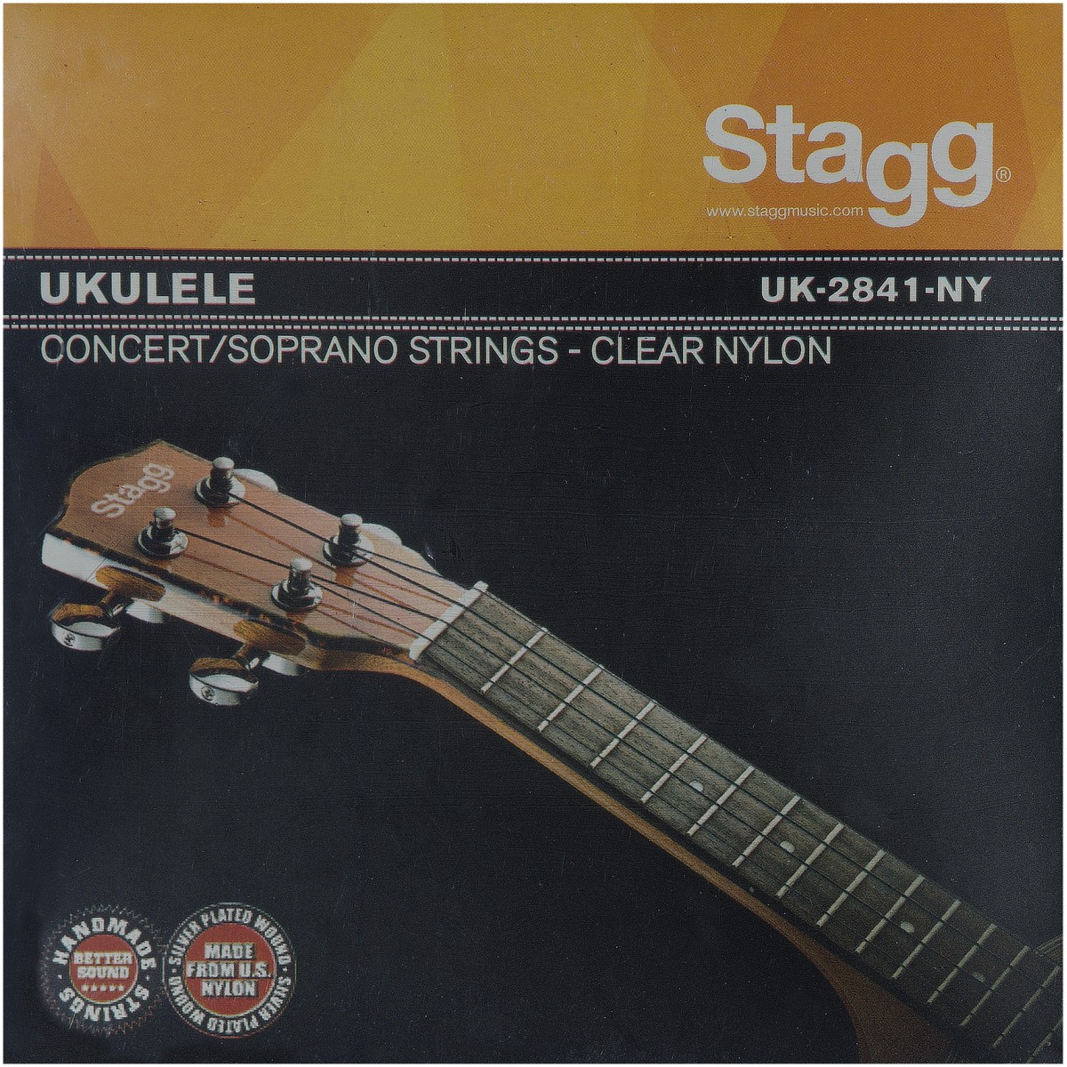 Fotografie Stagg UK-2841-NY, sada strun pro sopránové a koncertní ukulele