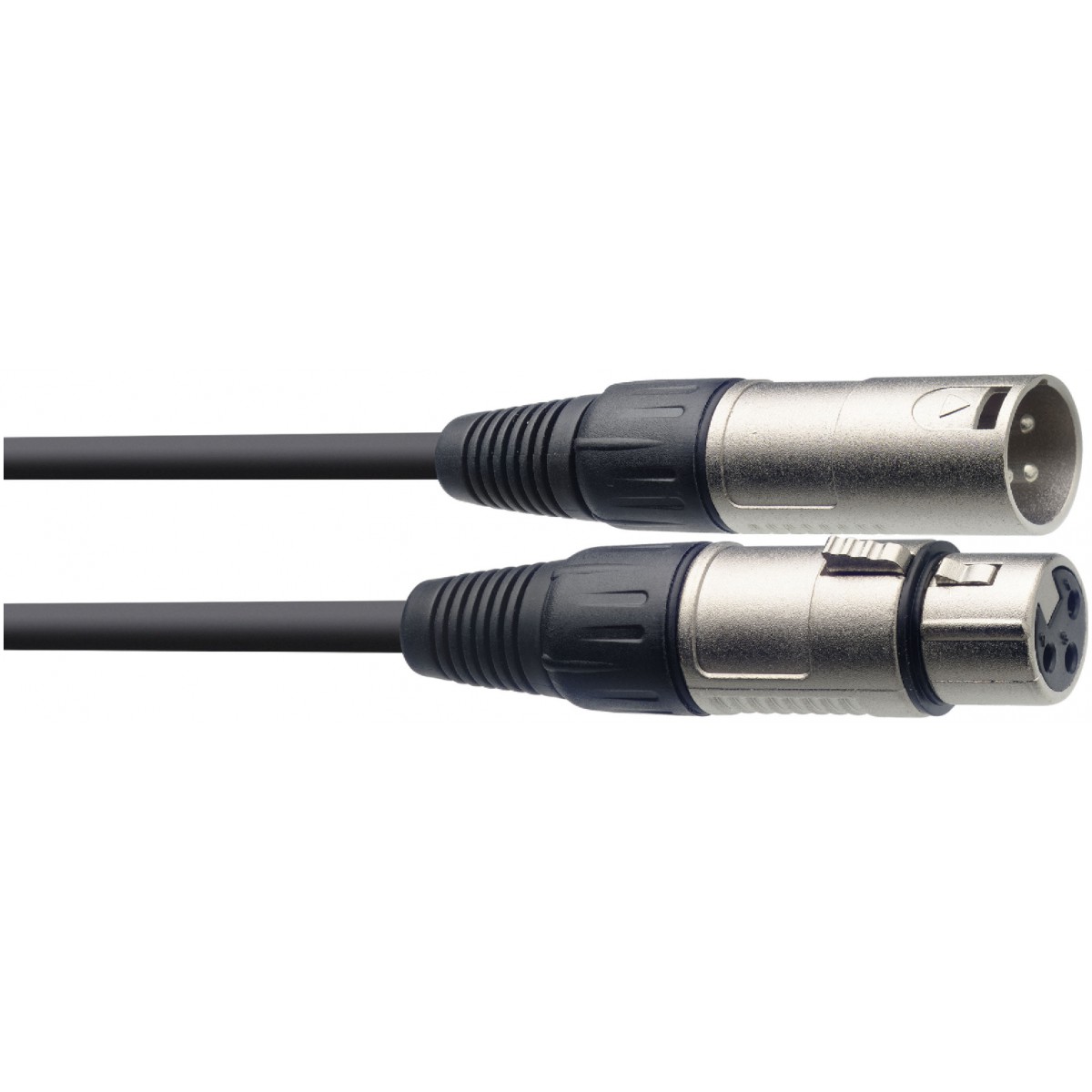 Mikrofonový kabel XLR samec/samice, 1 m