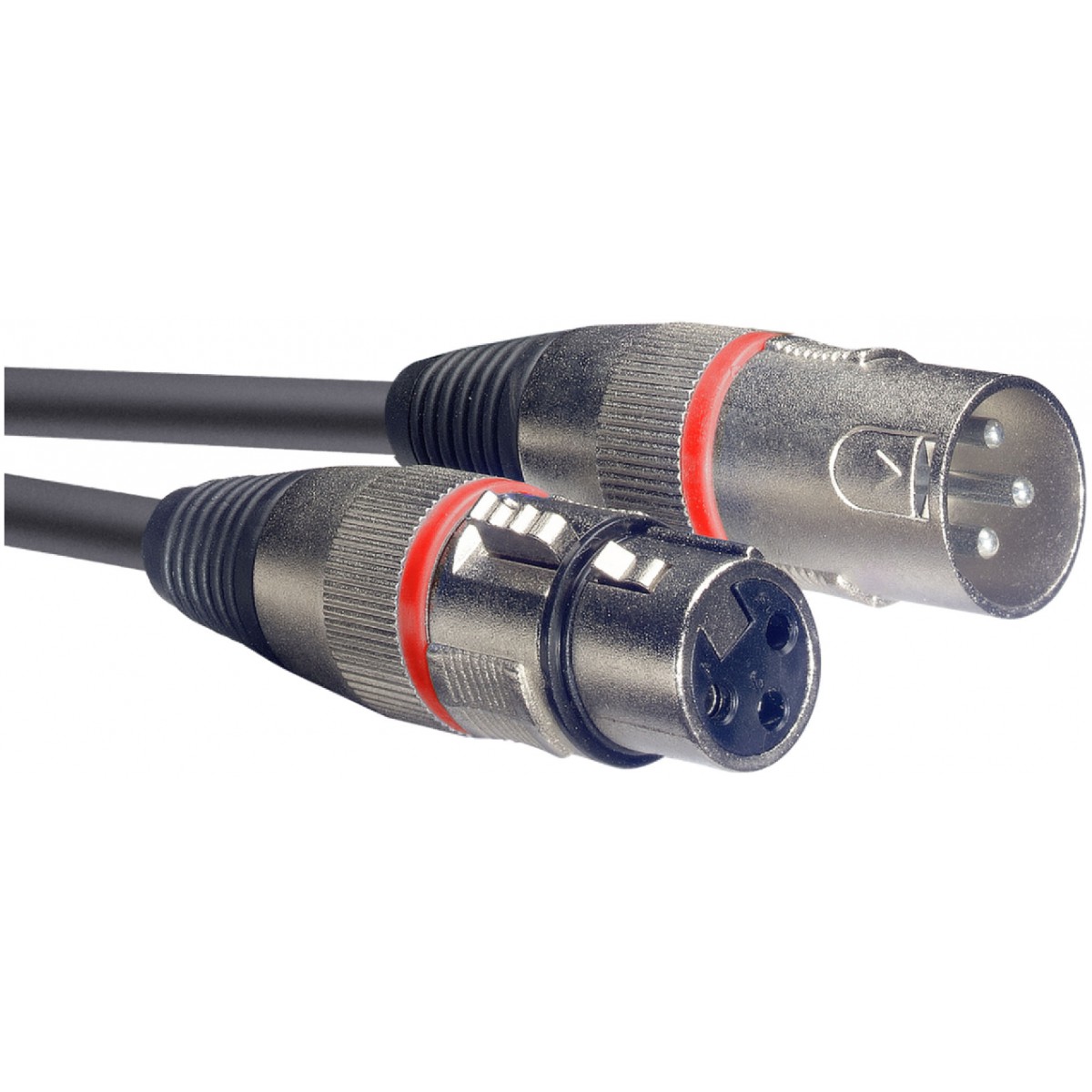 Standardní mikrofonový kabel, XLR samec/samice, 1 m