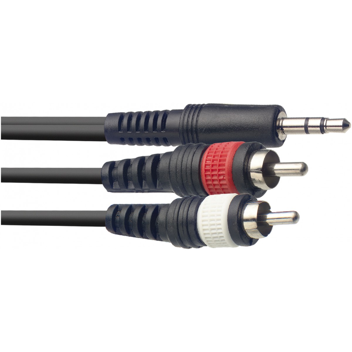 Stagg SYC1/MPS2CM E, kabel mini stereo JACK/2x RCA, 1m