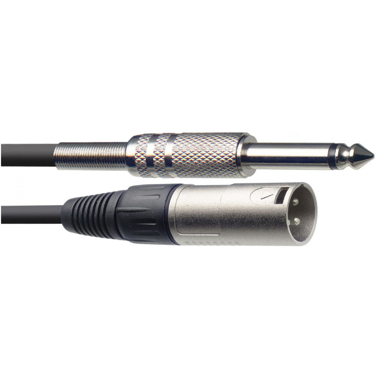 Audio kabel, XLR zástrčka/jack zástrčka, 1 m