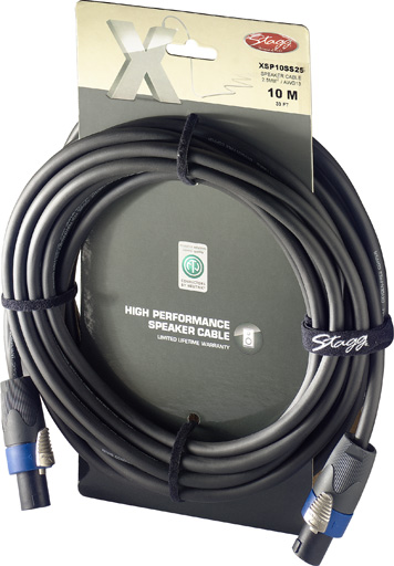 Reproduktorový kabel, Speakon samec/samec, 10 m