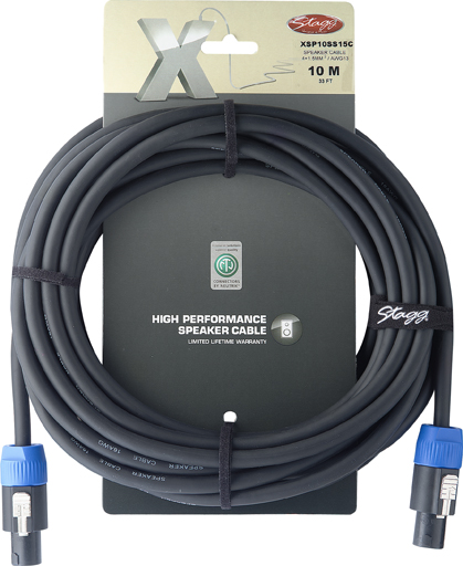 Stagg XSP10SS15C, kabel SPK/SPK, 4pin, 6m
