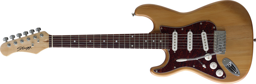 3/4 standardní "S" elektrická kytara, model pro leváky