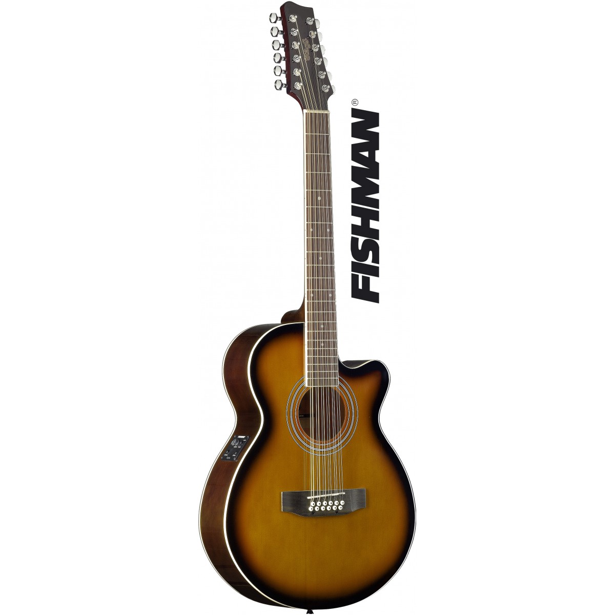 Elektroakustická kytara Mini Jumbo 12-ti strunná s elektronikou FISHMAN, VS
