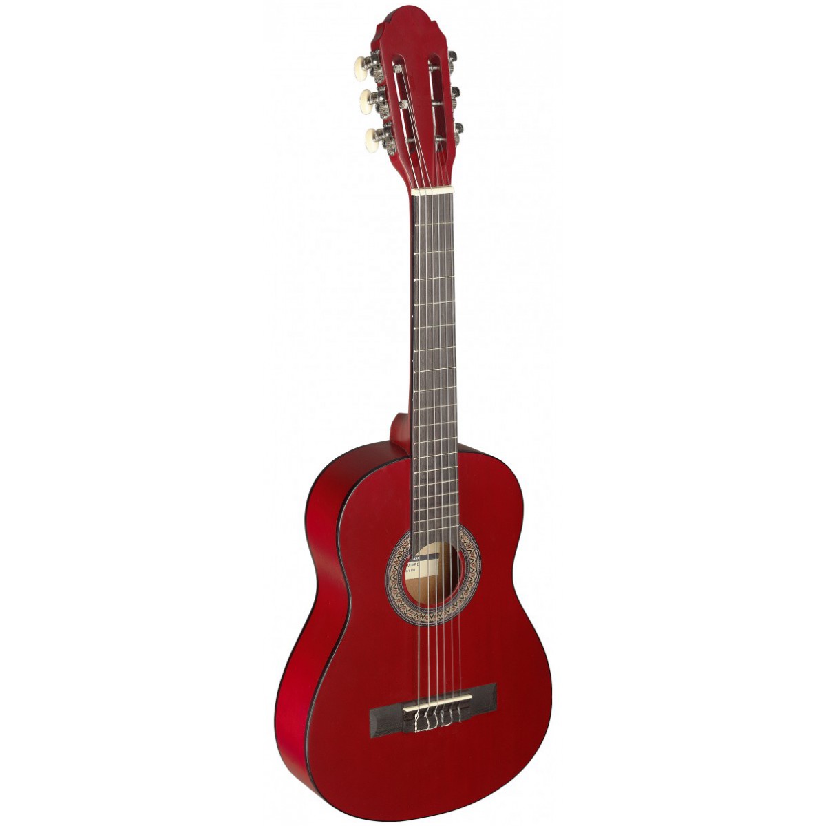 Fotografie Stagg C405 M RED, klasická kytara 1/4 červená