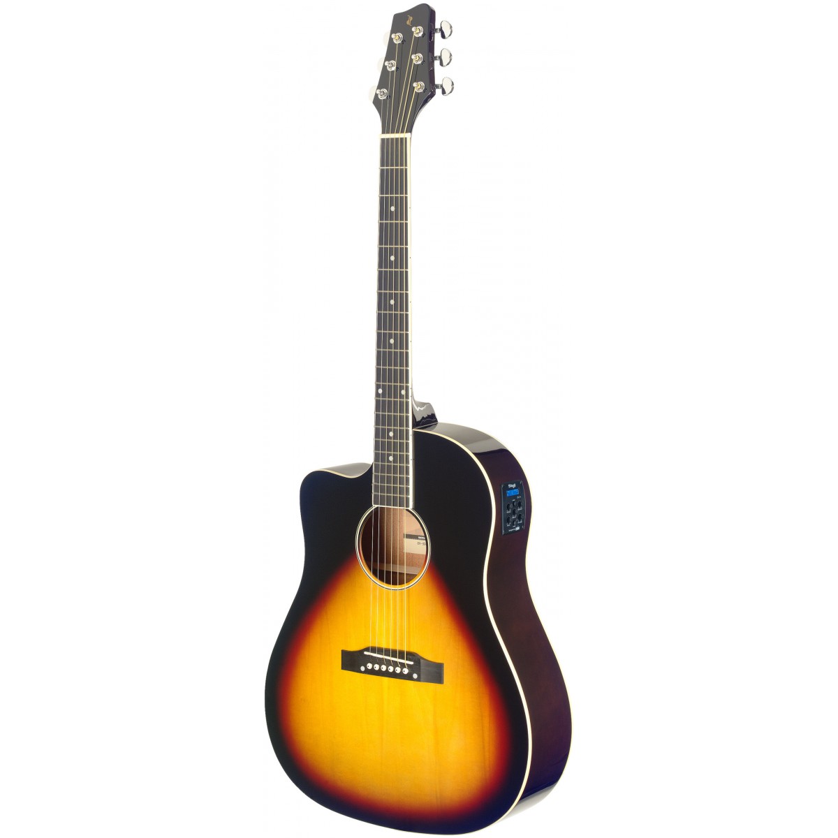 Fotografie Stagg SA35 DSCE-VS LH, elektroakustická kytara levoruká