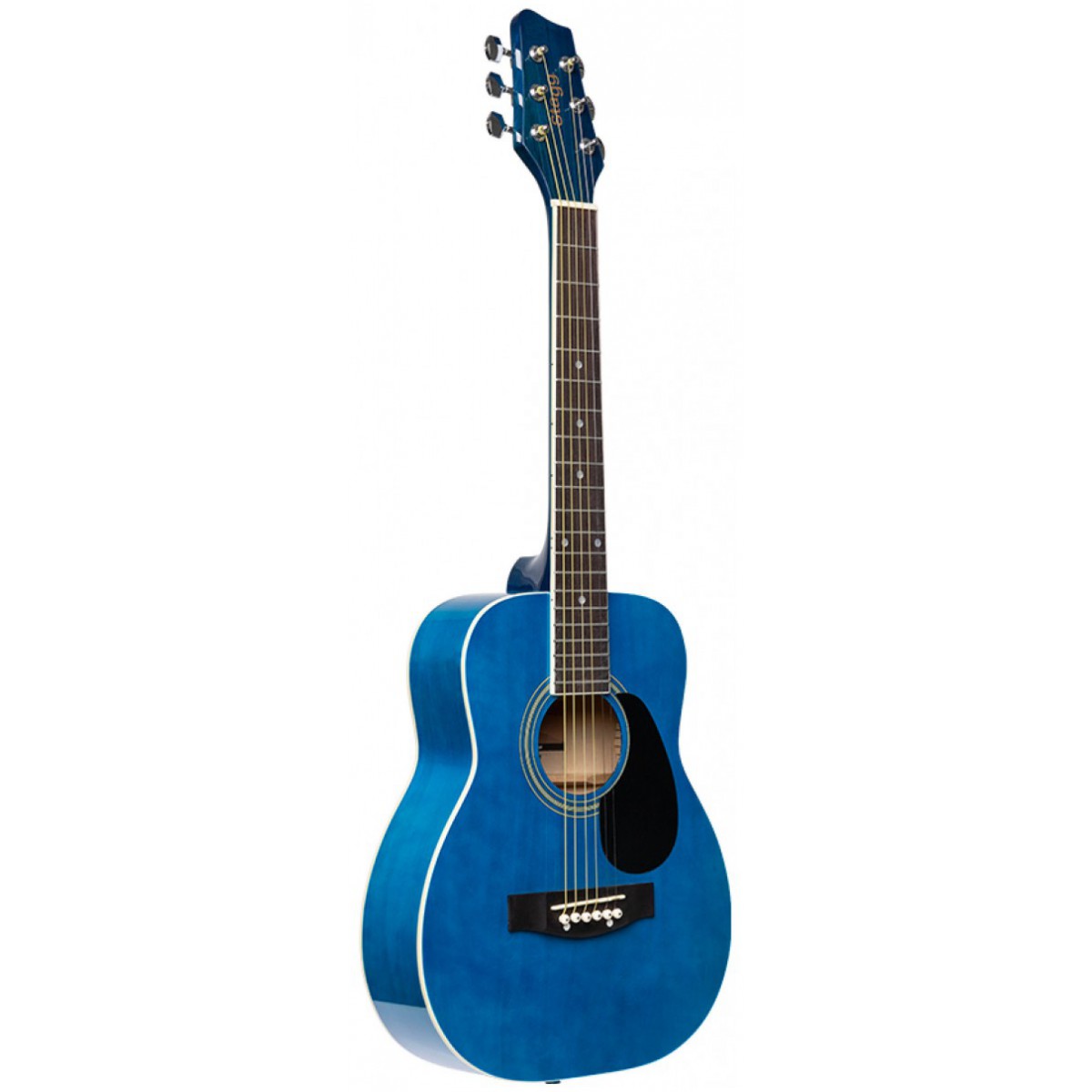 Fotografie Stagg SA20D 1/2 BLUE, akustická 1/2 kytara, modrá