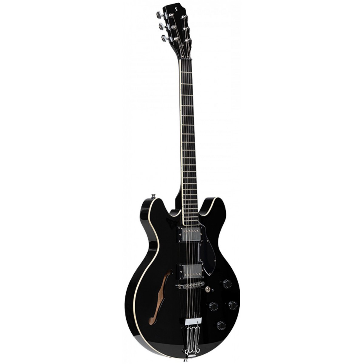 Fotografie Stagg SVY 533 BK, elektrická kytara, černá