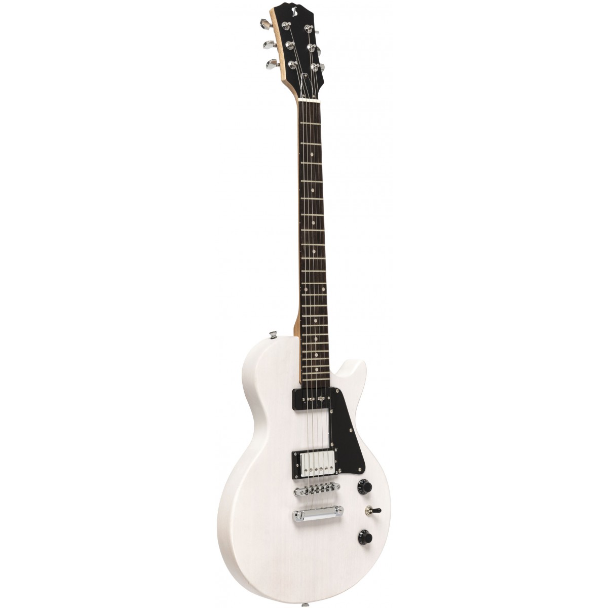 Fotografie Stagg SEL-HB90 WHB, elektrická kytara, bílá