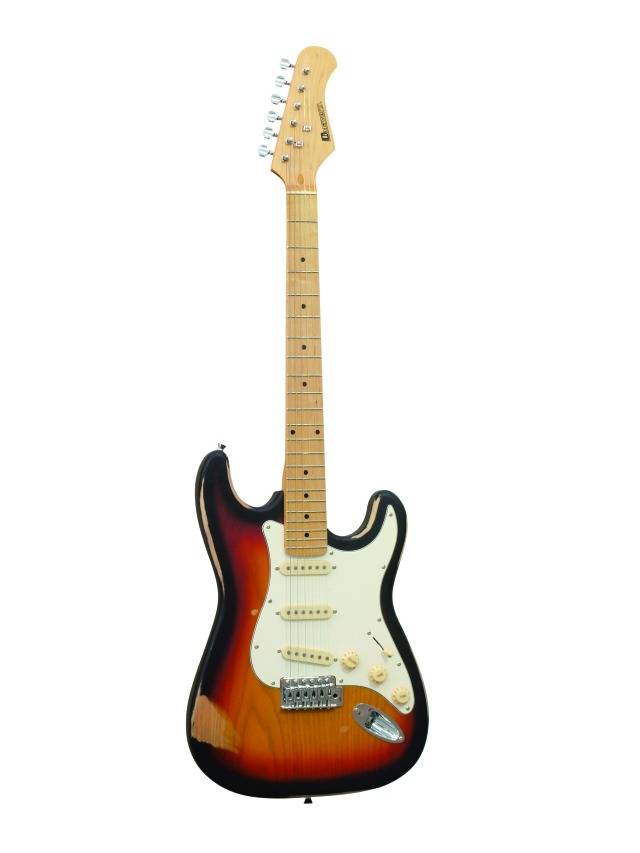 Dimavery elektrická kytara ST-303 vintage sunburst