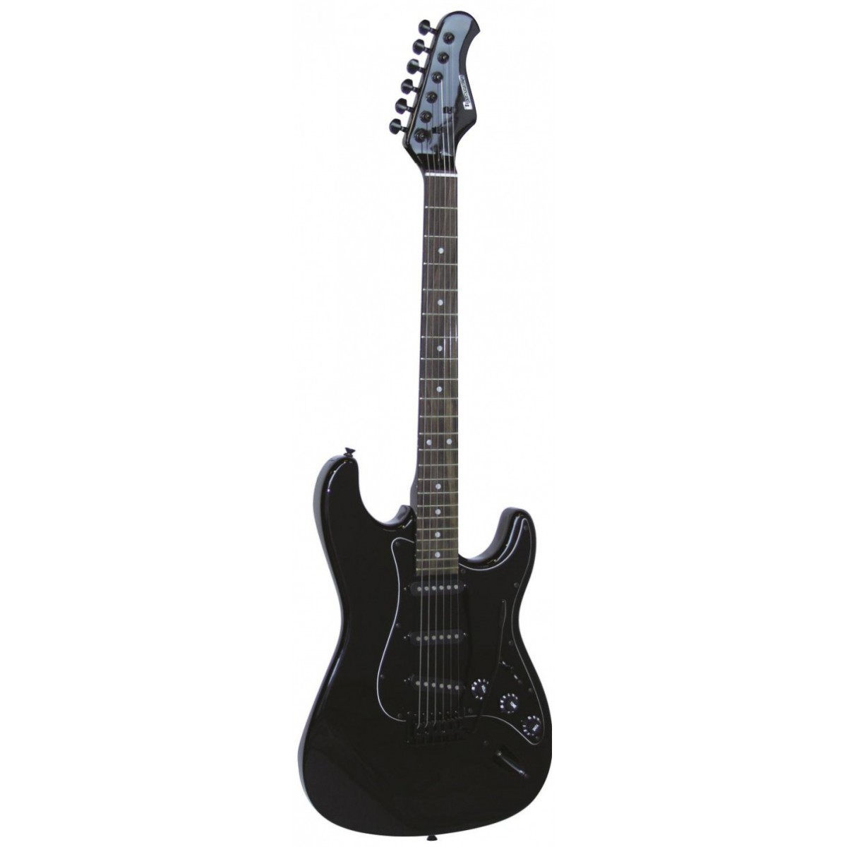 Dimavery elektrická kytara ST-203 černá gothik