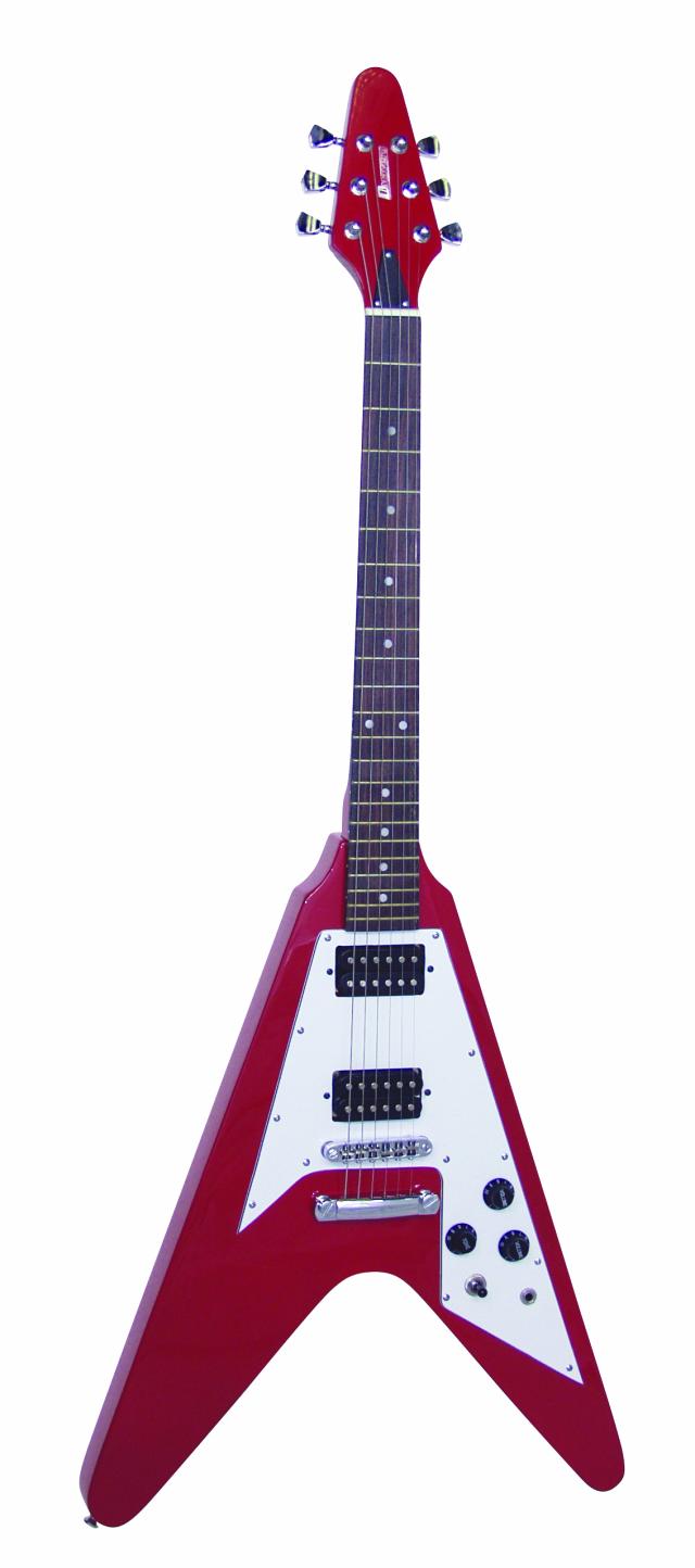 Dimavery elektrická kytara FV-520 , červená