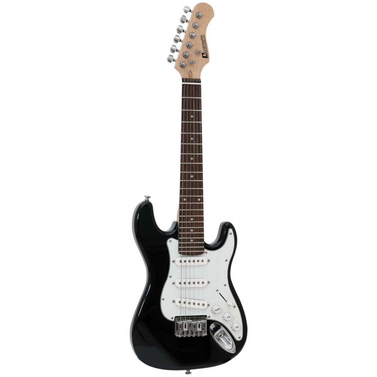 Fotografie Dimavery J-350 E-Guitar ST, elektrická kytara Junior, černá