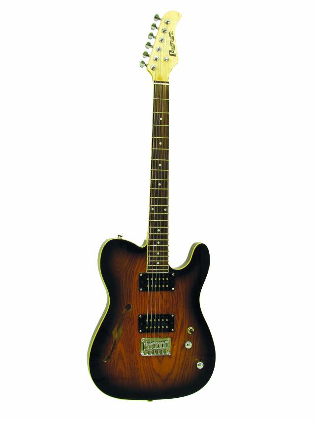 Dimavery elektrická kytara JG-502 , hnědý sluneční žár