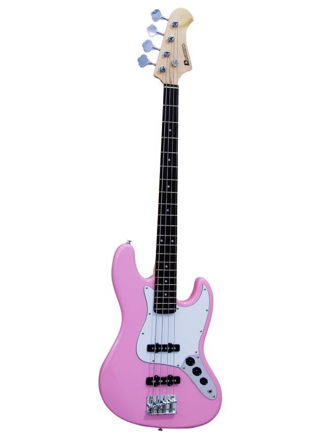 Dimavery JB-302 elektrická baskytara, pink