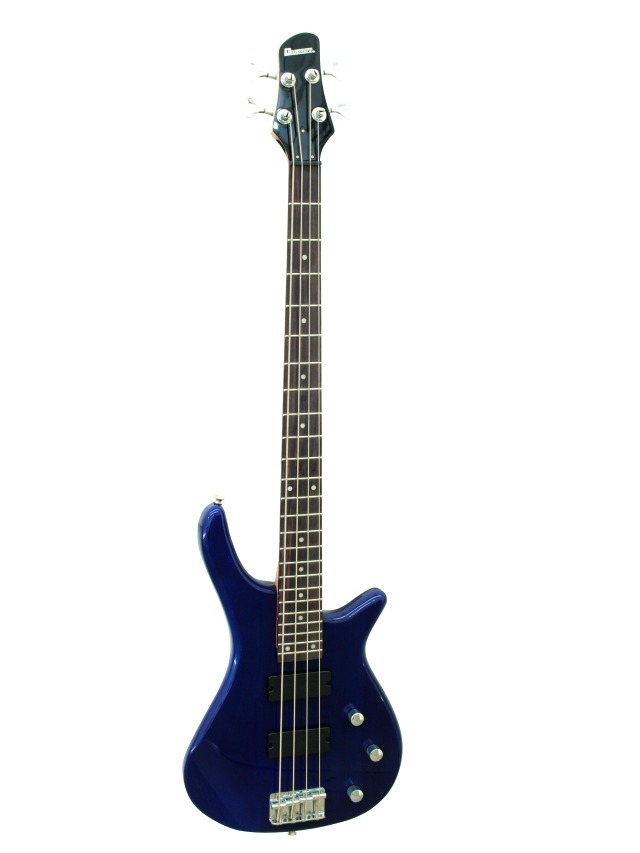 Dimavery SB-320 elektrická baskytara, modrý