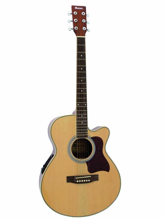 Dimavery JK-303 elektroakustická kytara s výkrojem, 4-pásmový ekvalizér