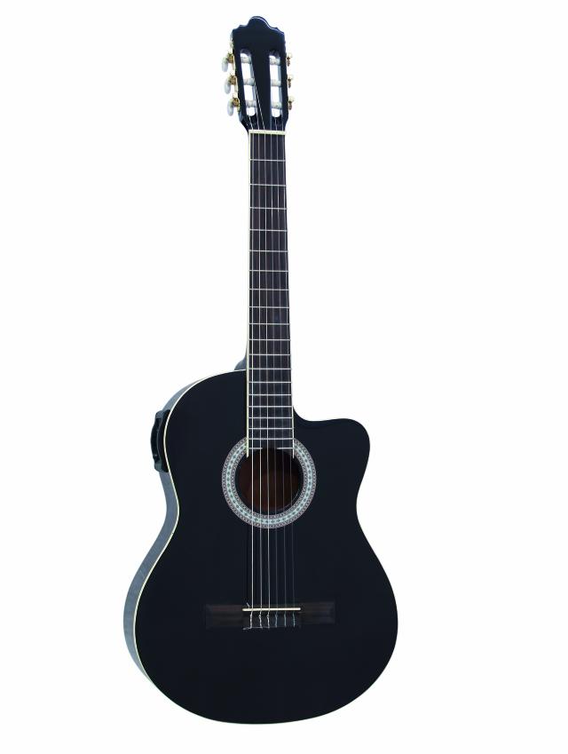 Dimavery CN-500 elektro-akustická 4/4 kytara s výkrojem, 3-pásmový ekvalizér