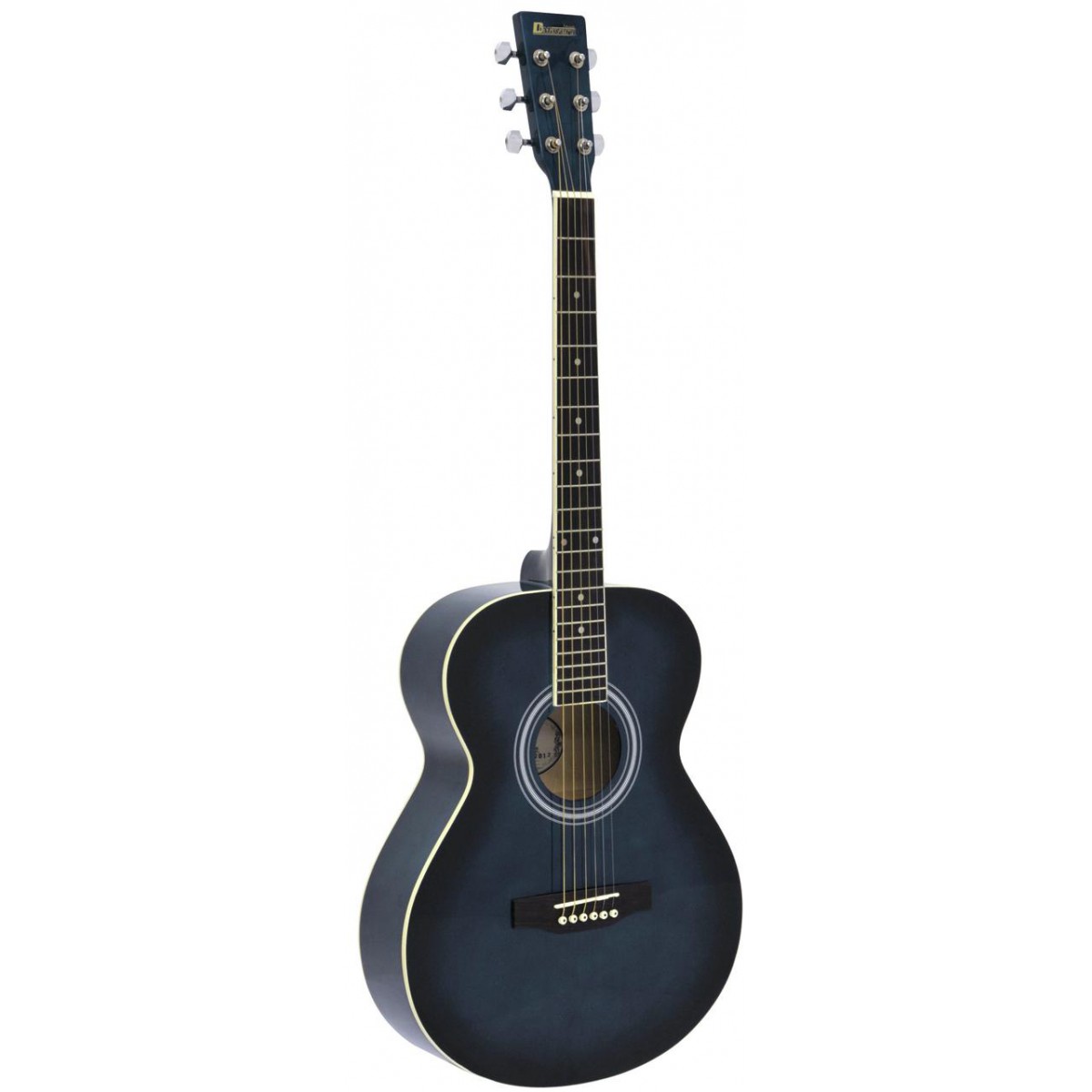 Dimavery AW-303, akustická kytara typu Folk, stínovaná modrá