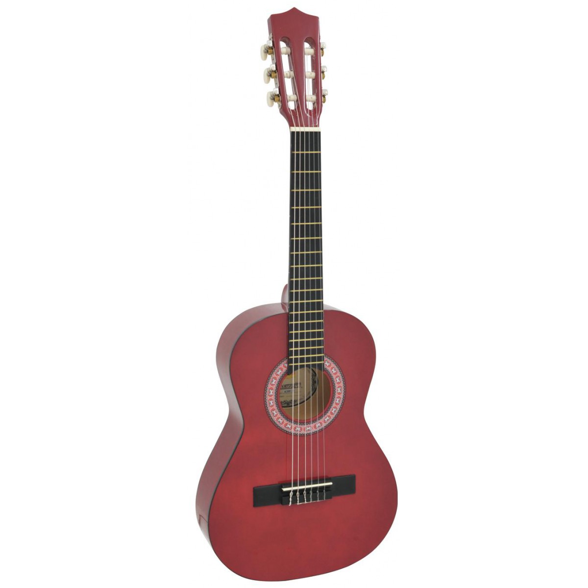 Dimavery AC-303, klasická kytara 1/2, červená