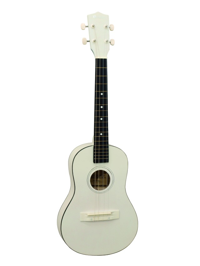 Dimavery UK-300, barytonové ukulele, bílé