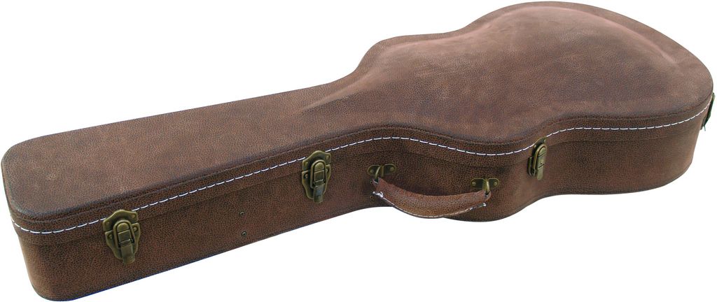 Dimavery Tvarovaný dřevěný kufr pro klasickou kytaru angola