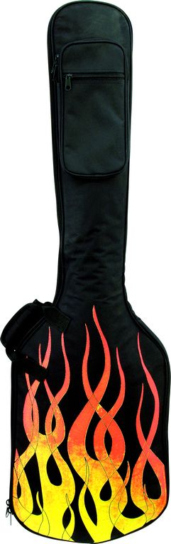 Dimavery BSB-200 nylonové pouzdro pro basovou kytaru, plameny