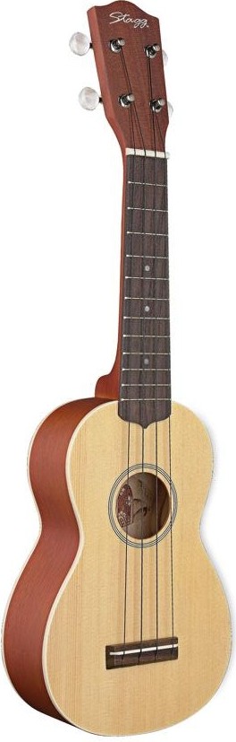 Stagg US60-S, sopránové ukulele, masivní smrk/mahagon