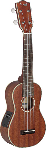 Sopránové ukulele elektro-akustické, masiv mahagon
