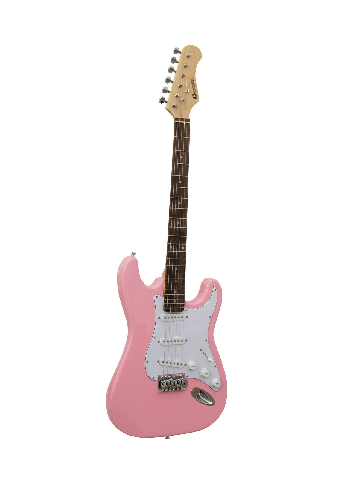 Dimavery elektrická kytara ST-203 růžová