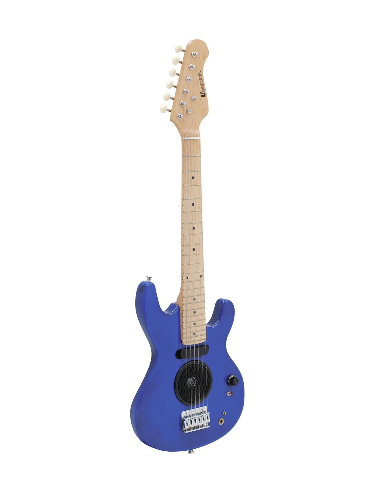 Dimavery elektrická kytara J-200 kytara se zesilovačem, modrá