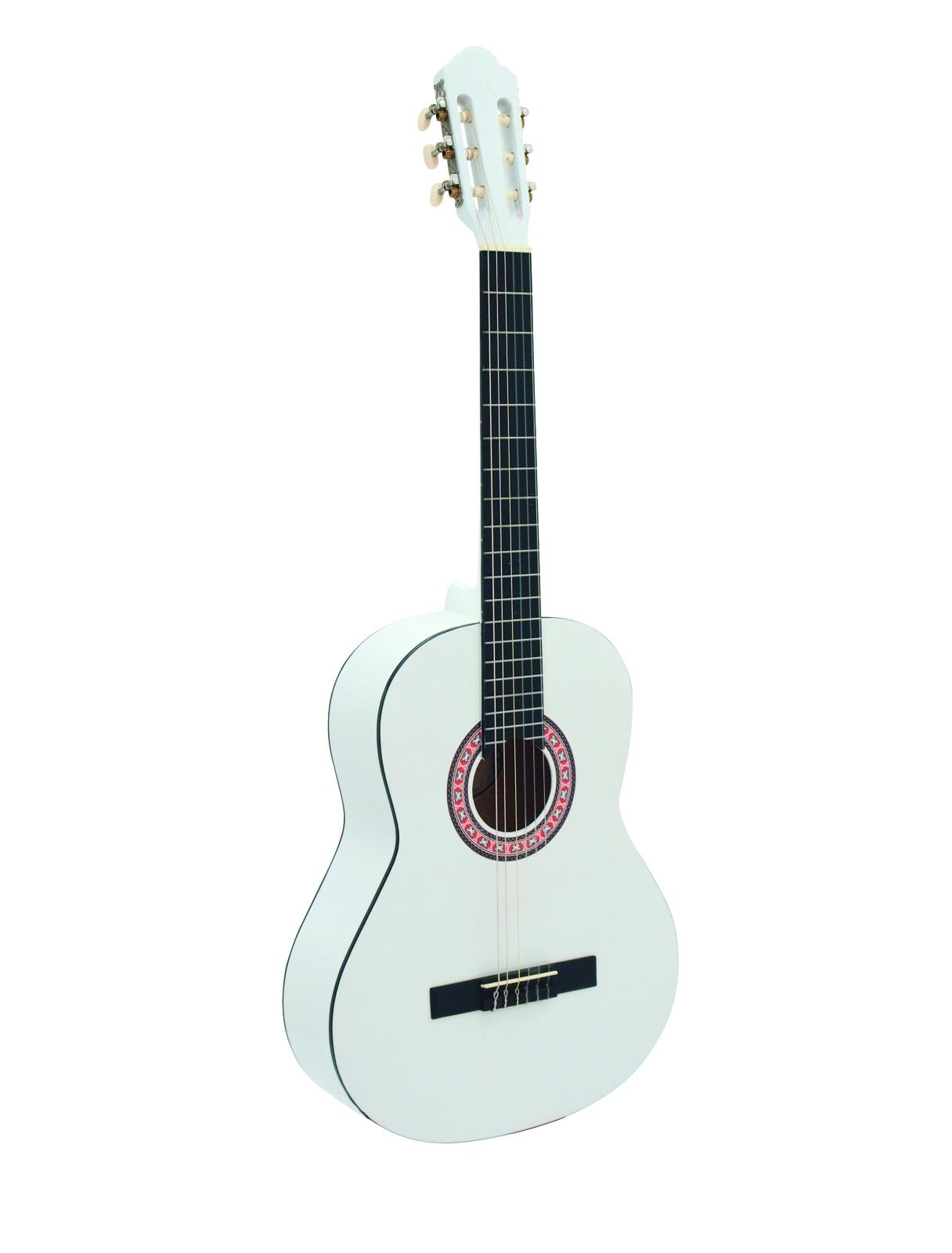 Dimavery AC-300 klasická kytara 4/4, bílá