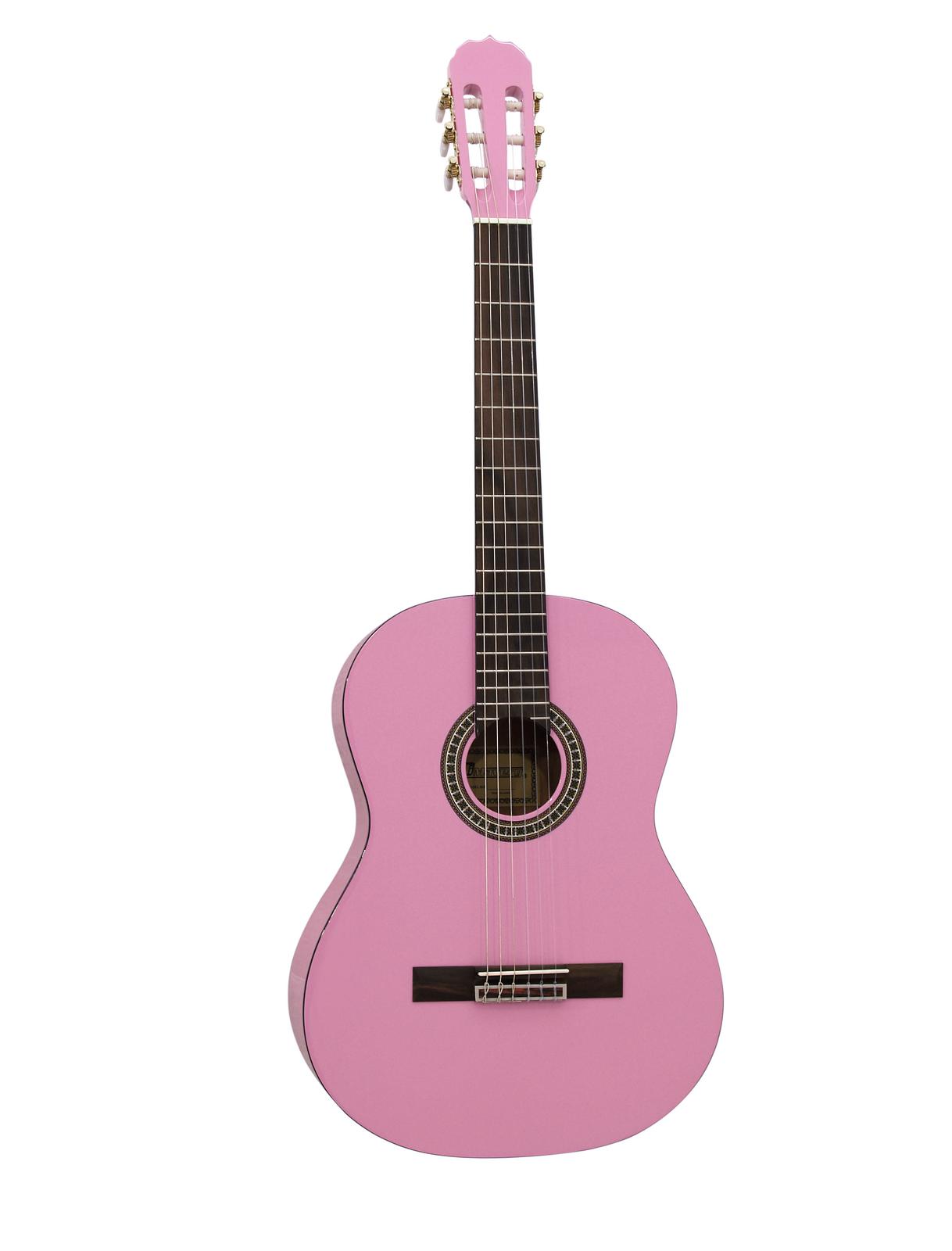 Dimavery AC-300 klasická kytara 4/4, pink