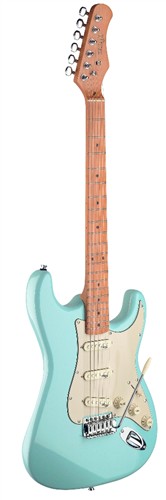 Elektrická kytara typu Strat modrá