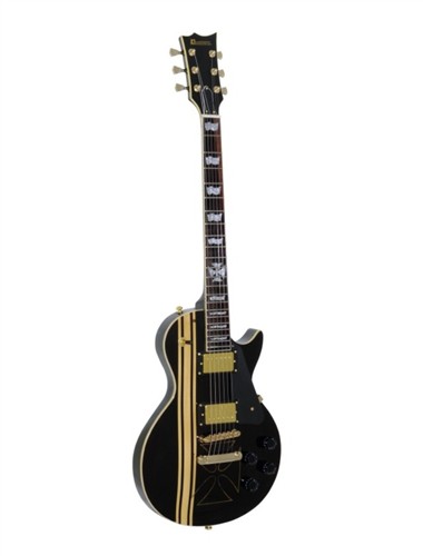 Dimavery LP-710 elektrická kytara, černá lesklá