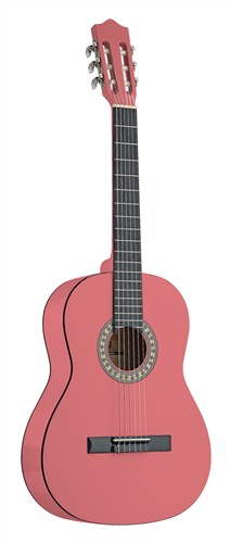 Klasická 1/4 kytara, růžová