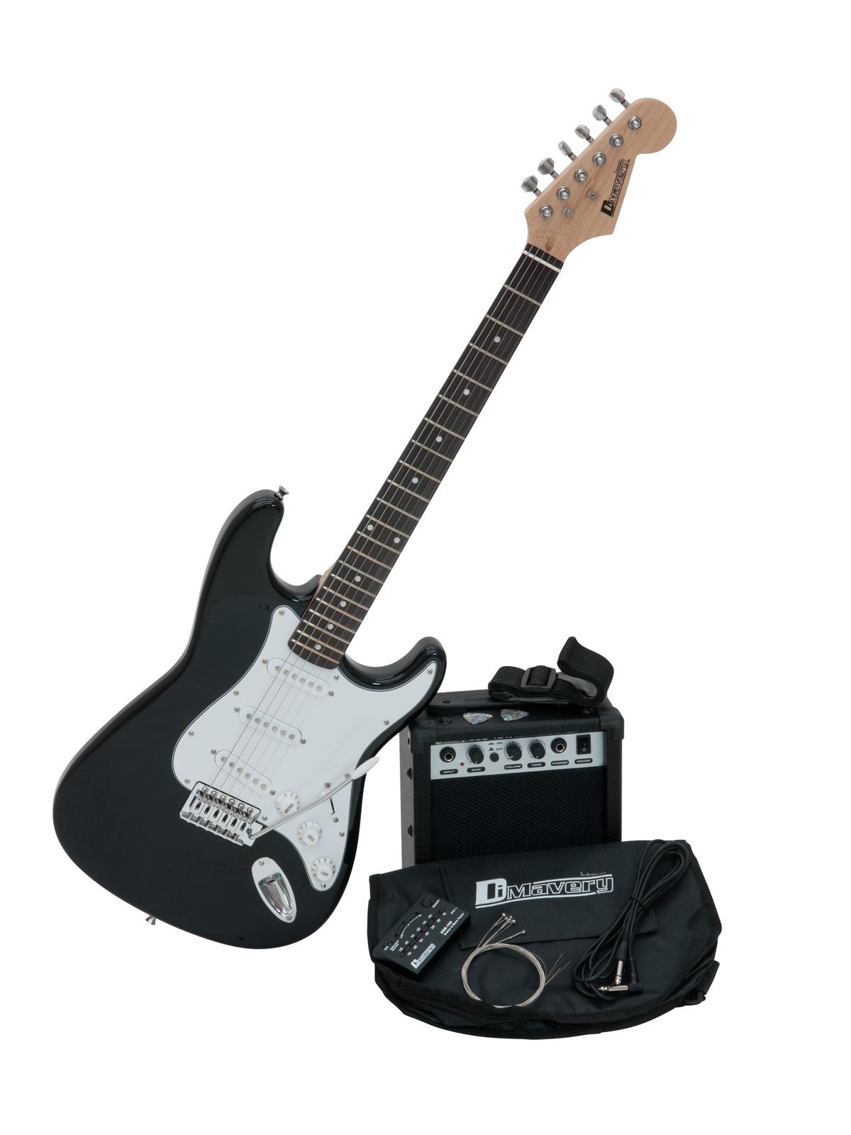 Set elektrická kytara černá + kombo 10W
