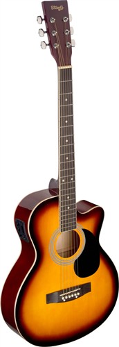 Elektroakustická kytara s výkrojem SA20, Sunburst
