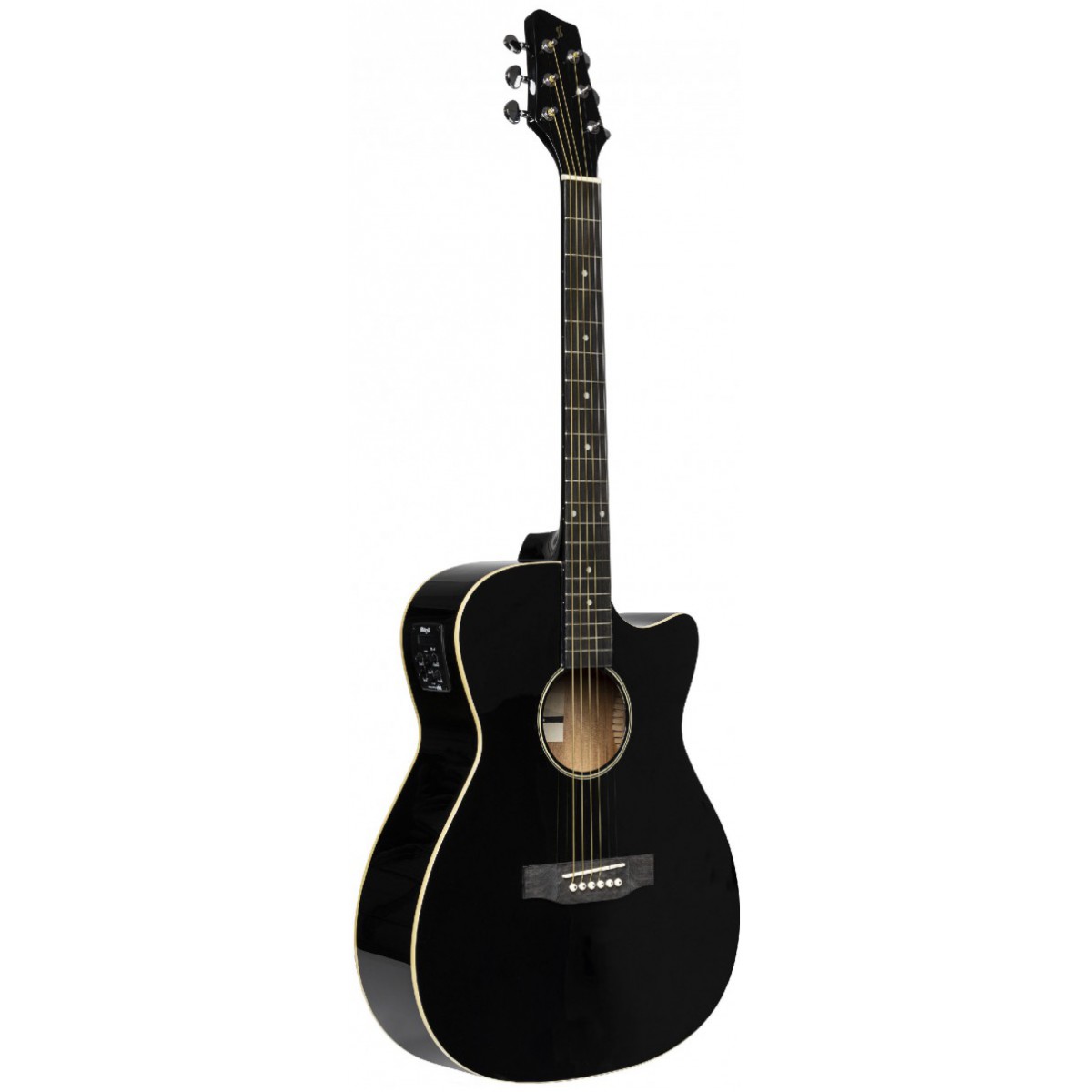 Stagg SA35 ACE-BK, elektroakustická kytara černá
