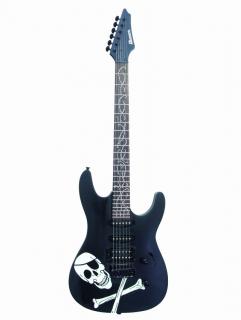 Dimavery FR-530 E-Gitarre,Skull matt schw